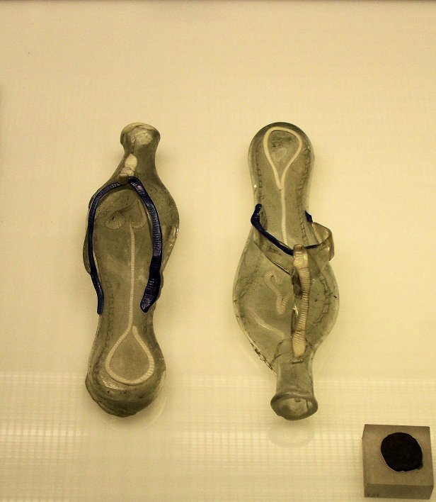 Roman Glass Grave Slippers